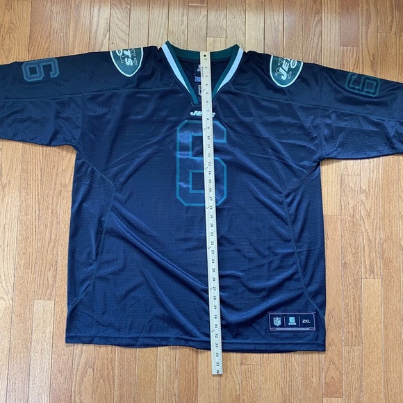 Rare Mens 2XL NFL NY Jets Mark Sanchez Black Sewn Jersey team apparel - Picture 5 of 7